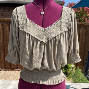American Rag Smocked Women's Top NWT